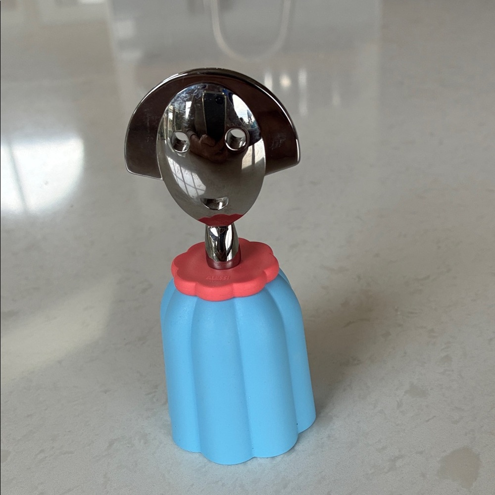 Alessi Blue,pink and Silver Bottle closure